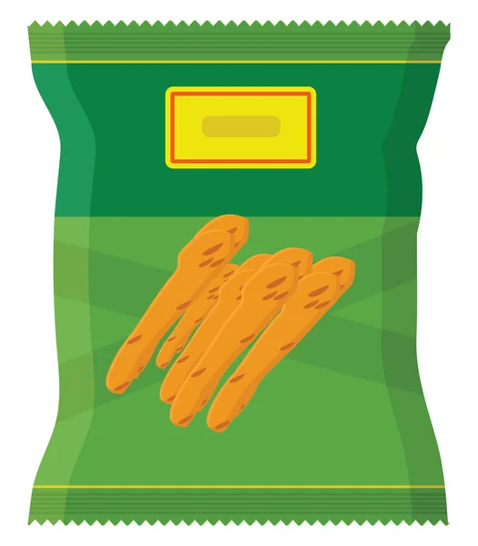 Snack Pack Ilustración Vector Sobre Fondo Blanco — Vector de stock