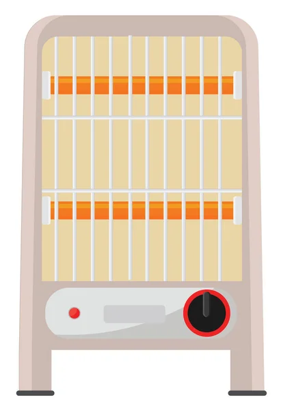 Room Heater Illustration Vector White Background — Stock Vector