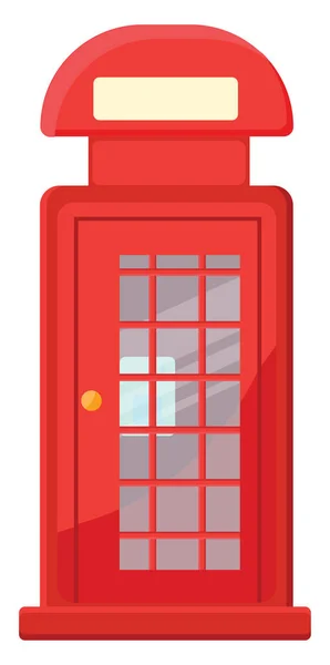 Telephone Booth Illustration Vector White Background — Stock Vector
