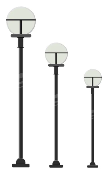 Street Light Ilustracja Wektor Białym Tle — Wektor stockowy