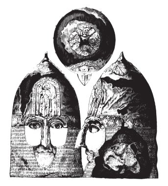 Jaroslav miğfer, 1238 Rusya Grand Duke, üst gördüm, ön bir