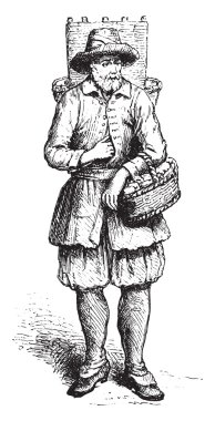 Marolles, Cheesemaker taciri 1680 yılında yaklaşık olarak, vintage