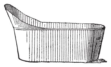 Küvet, vintage oyma.