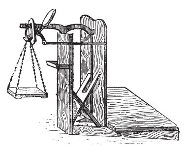 Pullar, vintage gravür.