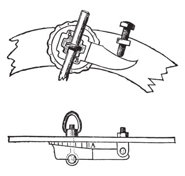Coutriere Ransome, vintage engraving.