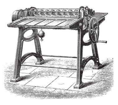 Iskambil kağıtları, vintage engr yaprakları kesmek için dairesel makaslar