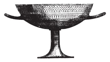 Çömlekçi sanat, vintage gravür.