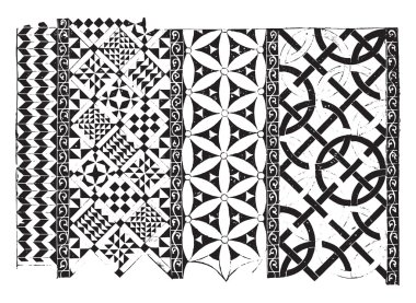 Kilise Saint-Denis on ikinci yüzyıl, vintage gravür Çini