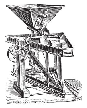 Temizleyici Bay Josse Hignette, vintage gravür tarafından mükemmel.