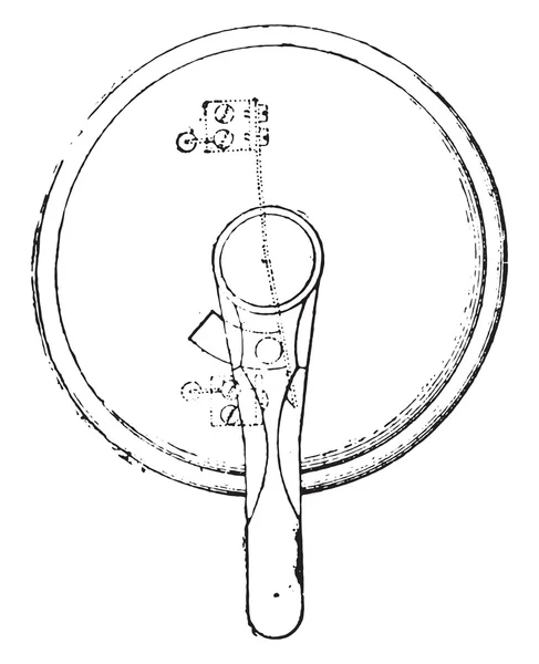 Chiamata furgoni pendolari, incisione vintage . — Vettoriale Stock