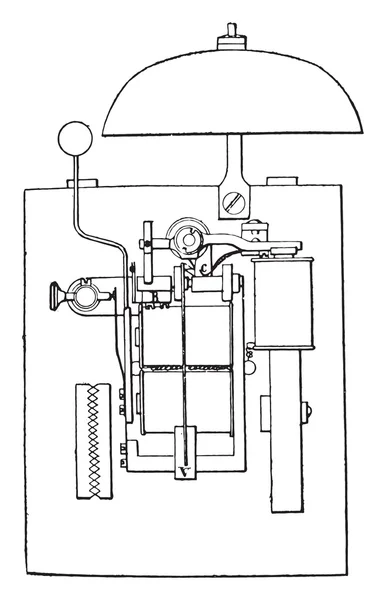 Aufmerksamkeitsring, Vintage Gravur. — Stockvektor