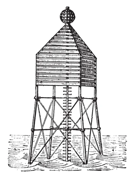 Beacon, vintage гравіювання . — стоковий вектор