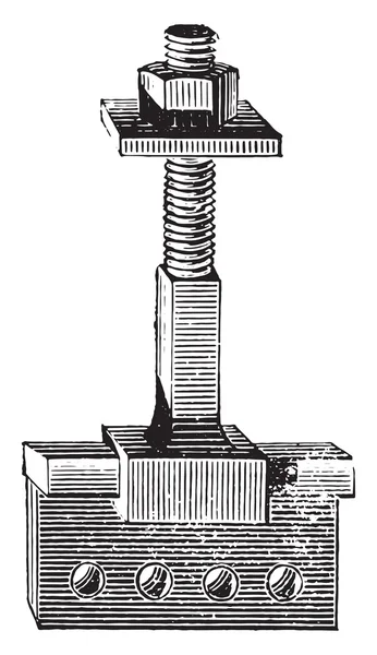 Capuz de serra, gravação vintage . —  Vetores de Stock