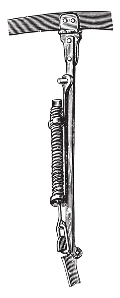 Detail jara č. 6 otevřený klobouk, ryté vyřezávání. — Stockový vektor