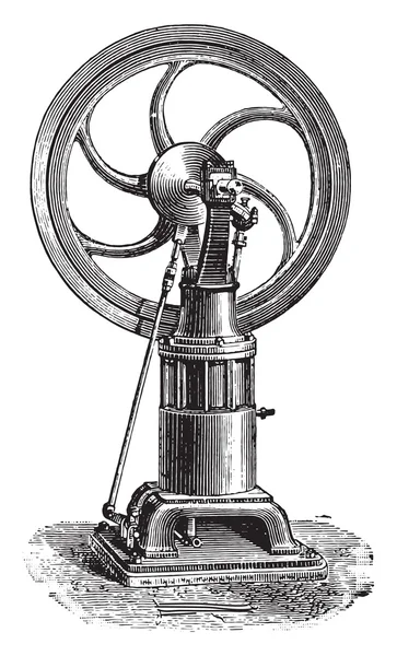 Франсуа Мотор останній тип має тільки один стрижень і один полки, — стоковий вектор