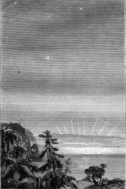 Dünya'dan Mars, vintage oyma.