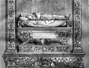 Bologna St Dominic Alessandro Tartagni Mezarı, vintage e