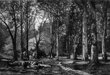 Ahşap Quimerch (Finistere), Camille Ber tarafından boyama clogmakers