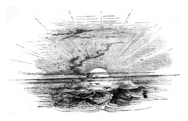 Hafif, vintage gravür.