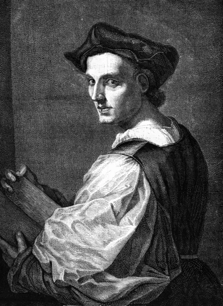 A portrait by Andrea del Sarto, at the National Gallery in Londo — Zdjęcie stockowe