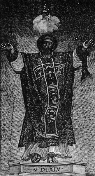 Saint Marc d'après Titien, exécuté en mosaïque en 1545 par F. et V — Photo