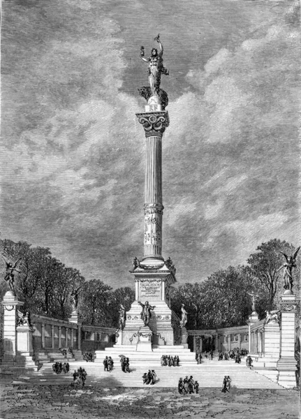 Project column of 5 May 1789, by Mr. Fornige, architect, and — стоковое фото