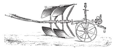 Bisoc kulak Bajac Delahaye, vintage gravür döner.