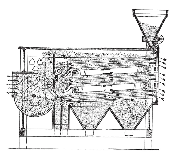 Déchirer le purificateur universel, gravure vintage . — Image vectorielle