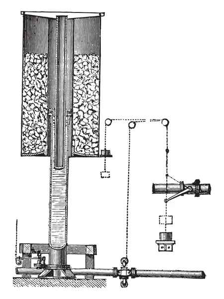 Аккумулятор Армстронг, винтажная гравировка . — стоковый вектор