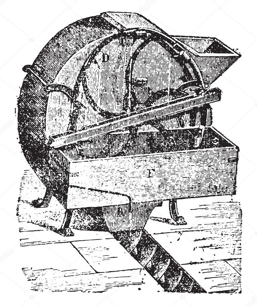 Automatic dampener, vintage engraving.