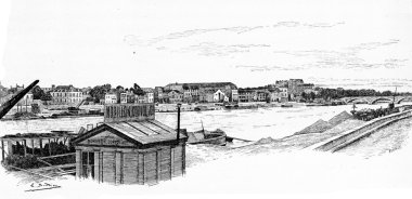 Les Coches liman üzerinden Köprü, Bercy için vinta göster