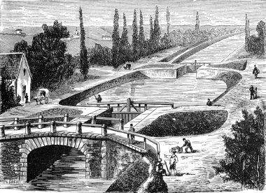 Kilit Canal du merkezinde vintage oyma.