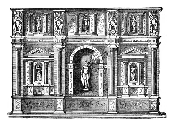Wydział XVI wieku, włoski zatrudnienia, vintage eng — Zdjęcie stockowe