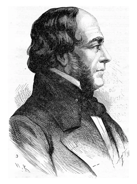 Claude Bernard, vintage engraving. — стокове фото