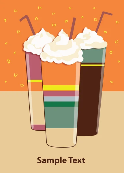 süt ile krem şanti nane ve kahve kokteyl