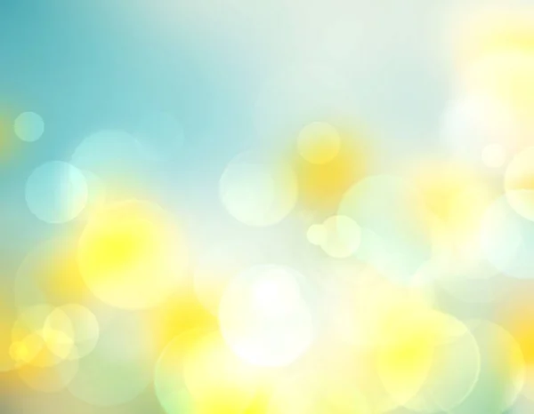Jarní Modrá Žlutá Rozmazané Pozadí Obloha Rozmazané Louky Abstraktní Ilustrace — Stock fotografie