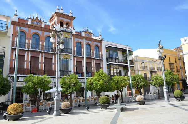 Tarihi Badajoz Şehrindeki Ünlü Binalar — Stok fotoğraf