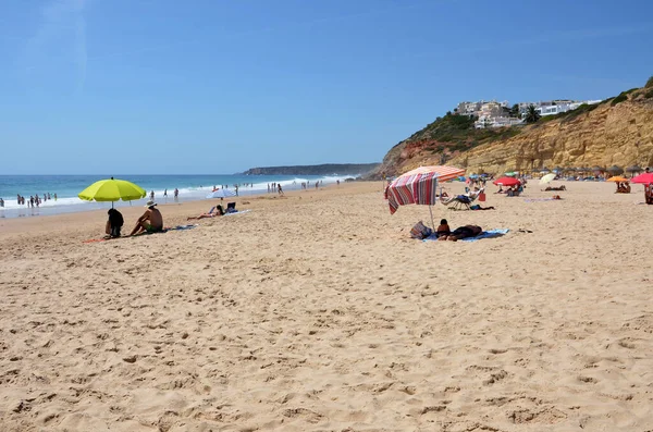 Playa Cerca Del Promontorio Sagres — Foto de Stock