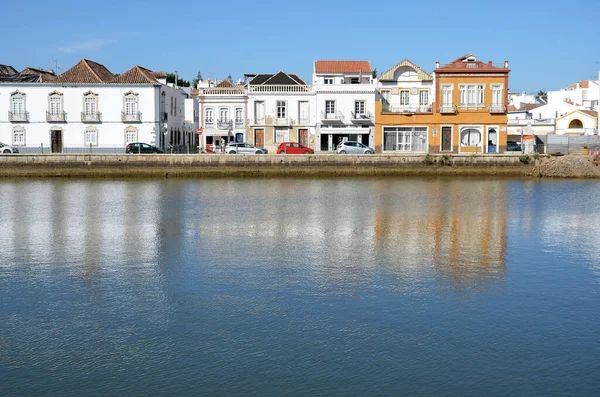 Rio Gilao Typické Město Tavira — Stock fotografie