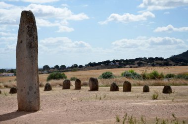 Alentejo kırsalında meşhur cromlech.