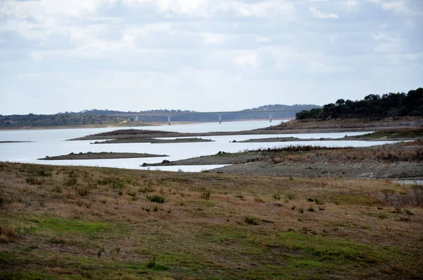 Puente Sobre Embalse Alqueva Alentejo — Foto de Stock