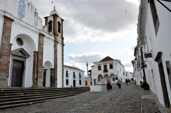 Eglise Autres Bâtiments Dans Village Typique Alentejo — Photo