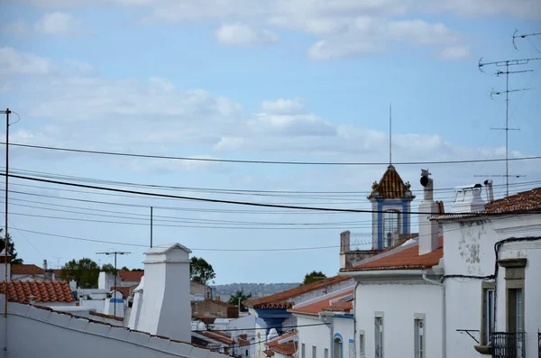 Widok Dachów Typowej Wioski Alentejo — Zdjęcie stockowe