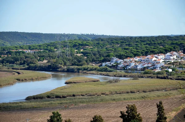 Typical Alentejo Town River — Fotografia de Stock