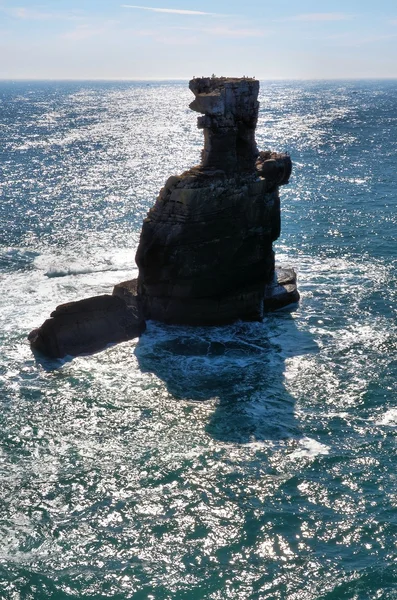 Famous rock near the city of Peniche in Portugal — Stock Photo, Image