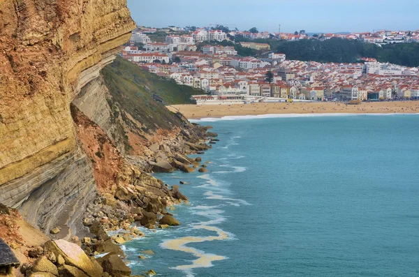 Nazare Beach v Portugalsku — Stock fotografie