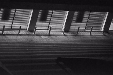 Building with large glass windows