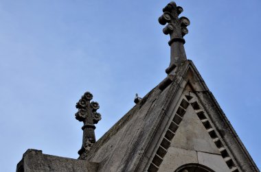 Eski bir kilisenin çatısının Detayı