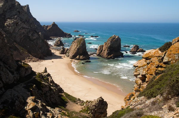 Perspectiva de la playa de Ursa, Cabo Roca — Foto de Stock