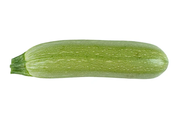 Zucchini Hijau Mentah Diisolasi Pada Latar Belakang Putih Zucchini Atau — Stok Foto